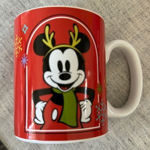 2023 Disney MUG Frankford Candy Mickey Mouse MAKE IT BRIGHT HOLIDAY RED ANTLERS
